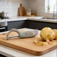 Groothandel Chef Star Handmatige RVS Rotatie Schilmesel Multifunctioneel Handzaam Gemakkelijk Reinigbaar Fruit Groente Appel Aardappel Wortel