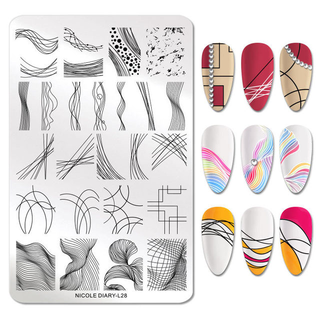 Wholesale Custom Anime Flower Design Nail Art Stamp Image Plate Anime Flower Silicone 3d Stamping Nail Art Plates