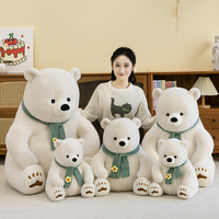 Écharpe, ours polaire, poupées, fabrication de jouets en peluche personnalisés, coton PP, jouets en peluche de 8 pouces, jouets en peluche de Noël pour machine à griffes