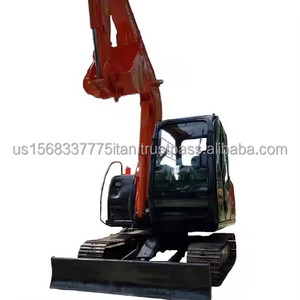 Mini-excavatrice d'occasion Hitachi ZX60 6 tonnes de haute qualité, modèle 2023, capacité de godet 0,33 m³, équipement pour travaux de terrassement - Product Image 1