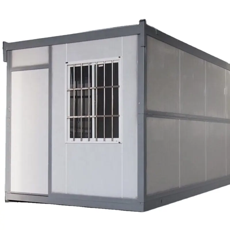Warm White Movable Steel Container Structure Workshop Prefab Buildings foldable prefabricated folding container house