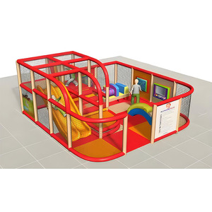 Parque Infantil Modular de Diseño Personalizado para Niños, Área de Juegos Suave Completa con Toboganes y Juguetes para Centro de Entretenimiento Familiar - Product Image 3