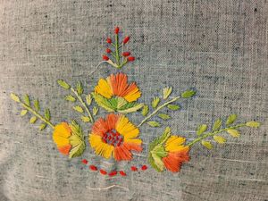 Housse de coussin brodée vert marine, taille 17x27 pouces, en pur coton, lavable en machine, couture machine, motif floral élégant - Product Image 4