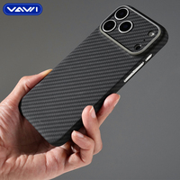 VAWI V-K01 Vente directe usine Coque en fibre d'aramide et fibre de carbone pour iPhone 17 Pro Coque magnétique de luxe pour iPhone et Samsung
