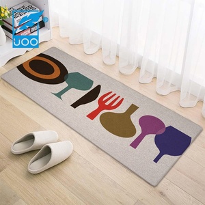 Uoo แผ่นยางปูพื้นกันลื่นผลิตจากผ้าลินินกันน้ำสำหรับใช้ในบ้านห้องครัวห้องน้ำสำหรับห้องนอนหรือตกแต่งคริสต์มาส - Product Image 4