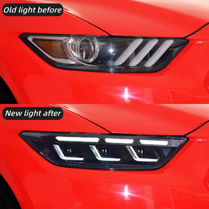 AURON Mustang 2015-2017 Luces de circulación diurna de lente transparente, nueva actualización de reequipamiento, 6000K 12V, Plug & Play, luz trasera, venta al por mayor - Product Image 3