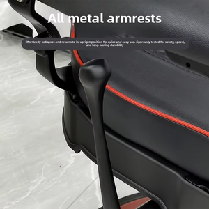 Sillón de Barbería Profesional Clásico de Cuero Negro con Bomba Hidráulica, Silla de Salón Retro para Afeitar, Silla de Peluquería para Hombres en Venta - Product Image 4