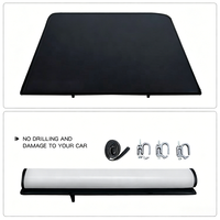 Couverture de benne rigide pliable manuelle étanche avec serrure à clé pour camionnette (taille universelle 5ft/6ft)