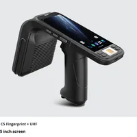 Terminal Lector Portátil C5 ABS 4G/WiFi Android 11 UHF RFID Negro para Almacén, Comercio Minorista y Logística de Ultra Alta Frecuencia