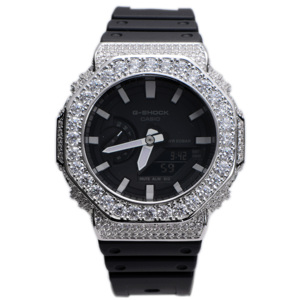 Cubierta de Bisel para Reloj <span class=keywords><strong>GA2100</strong></span>, Estilo Hip Hop de Lujo, Personalizada y Modificada con Cristales - Product Image 1