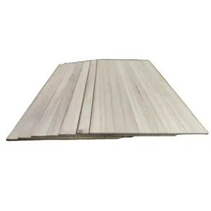 Hot Sale Solid Paulownia Wood Planks Flat Edge 3mm Paulownia Wood Veneer