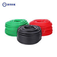 Organizador de cable impermeable aislado, PP/PE/PVC, protector de envoltura en espiral con manga protectora en espiral, tubo de manguera hidráulica