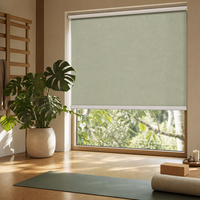 Stores enrouleurs sur mesure en tissu uni, système à ressorts, isolation thermique, contrôle de la lumière, pour fenêtres d'appartement