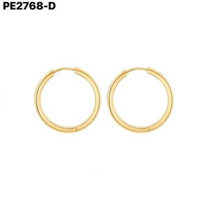 Amy Amy <b>Hoop</b> Earrings <b>Silver</b> Plated 3x8mm Women's Classic Jewelry Gift - Product Image 2