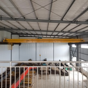 Pont roulant à double poutre de <span class=keywords><strong>50</strong></span> <span class=keywords><strong>tonnes</strong></span> à usage intensif avec cabine de commande pour le transport de marchandises dans les usines sidérurgiques - Product Image 6