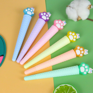 Chất Lượng Cao Mèo Claw Trung Tính Phim Hoạt Hình Macaron Cone <span class=keywords><strong>Stylus</strong></span> Đa-Màu Bút Bi Động Vật Bút Bi Cho Các Văn Bản - Product Image 4