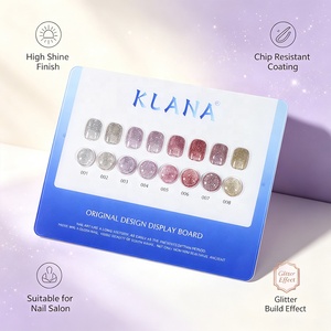 KLANA Luxury Fine Shimmer Crushed Diamond <b>Gel</b> Polish <b>Set</b> 15ML/Bottle Soak Off Eco UV <b>Gel</b> Long Lasting Shine Salon Quality - Product Image 6