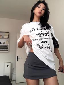 Falda estilo japonés ajustada para mujer, corte trompeta/sirena, cintura elástica imperio, versátil para deportes y yoga, con cinturón antideslizante. - Product Image 2