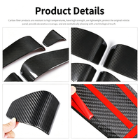 Autocollant décoratif intérieur en fibre de carbone pour la garniture arrière du siège avant pour Porsche Panamera 2024+