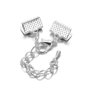 Ruban métallique couleur argent, sertissages pour la fabrication de bijoux, Bracelets, signets, attaches, fermoirs, prix de gros - Product Image 1