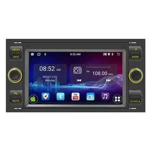 Odak için 2 Din araba android müzik seti radyo Galaxy Mondeo Fusion Kuga c-max Autoradio 7 ''GPS Navi multimedya MP5 çalar