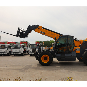 Pesante quattro ruote di combustione interna carrello elevatore con braccio telescopico 18M altezza di sollevamento telecomando caricatore telescopico - Product Image 2