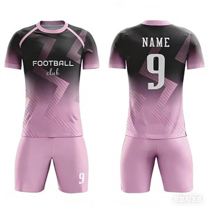 Completo da <span class=keywords><strong>Calcio</strong></span> Personalizzato a Maniche Corte in Poliestere ad Asciugatura Rapida per Adulti, Set per Allenamento di Club Calcistici - Product Image 2