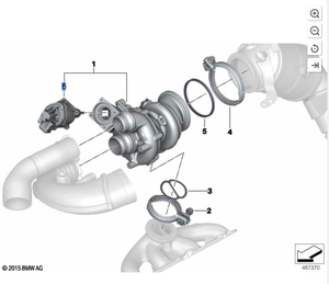 Válvula de regulación de turbocompresor híbrido, válvula de control de turbocompresor, regulador de válvula de descarga adecuado para <span class=keywords><strong>BMW</strong></span> G12G30G05G07 - Product Image 2