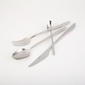 Dày Cao Chất Lượng Thép Không Gỉ Hot Đơn Giản Nhà Hàng Khách Sạn Độc Đáo Xử Lý Tùy Chỉnh Bộ Đồ Ăn Đặt - Product Image 4