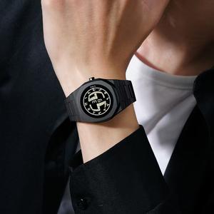 सबसे ज्यादा बिकने वाली 2025 अरबिक पुरुषों की घड़ी हाई-एंड आकर्षण घड़ी यूनिसेक्स वाटरप्रूफ 300 बार क्वार्ट्ज आंदोलन 20 मिमी ग्लास चमकदार पॉइंटर - Product Image 6