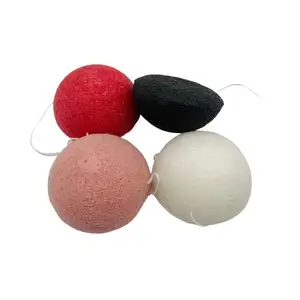 Eco-Friendly Great For Acne Exfoliating Konjac Sponge Activated Charcoal Facial Sponge