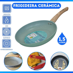 Modern Ceramic Non-Stick Marble Aluminum Fry <b>Pan</b> Soft Touch Handle for Gas <b>Induction</b> Cooker Frying <b>Pan</b> - Product Image 5