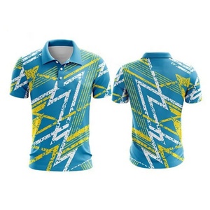 High Quality Men's Summer Golf for Shirt Knitted Breathable Button Custom Wholesale Short Sleeve Work Printed Pattern - Product Image 4