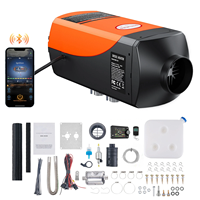 OGMIE Chauffage d'air diesel 12V 24V 5KW 8KW avec interrupteur LCD, chauffage de stationnement avec télécommande et réservoir de 10L, silencieux, télécommande sans fil
