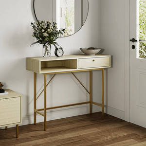 Mesa de <span class=keywords><strong>consola</strong></span>, mesa de sofá, 1 cajón para mesa de entrada <span class=keywords><strong>estrecha</strong></span> <span class=keywords><strong>con</strong></span> sala de estar, dormitorio - Product Image 2