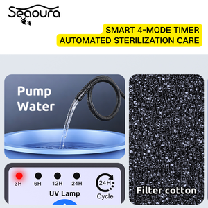 Filtro UV Intelligente per Acquario Seaoura SR-706 con Timer 3/6/12/24H, Pompa Sommergibile con Controllo UV Separato - Product Image 1