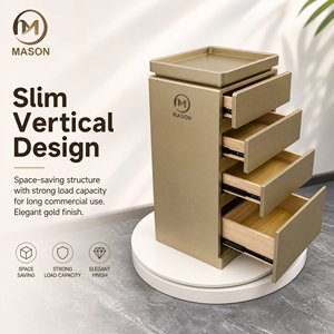 Meuble de Salon Commercial : Armoire à Outils, Poste de Coiffure, Casier de Rangement pour Barbier et Unité de Rangement – Durable, Moderne, Fabriqué à Zhejiang par MASON - Product Image 6
