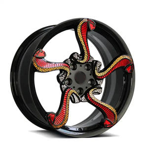 Rines de Aleación de Lujo Personalizados para Autos, Diseño de Radios de Serpiente, Pieza Automotriz de 19, 20, 21, 22 y <span class=keywords><strong>24</strong></span> Pulgadas para Ford Mustang, Ferrari, Porsche, McLaren - Product Image 1