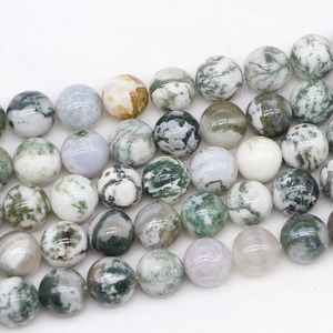 Cuentas sueltas de ágata natural, ágata redonda con forma de árbol para la fabricación de pulseras, venta al por mayor, origen Yiwu, primavera 2023 - Product Image 2