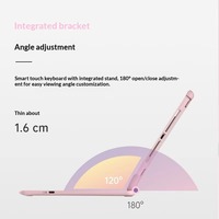 Étui clavier rotatif à 360° pour iPad avec pavé tactile et support pour stylet, compatible tablette iPad 9.7