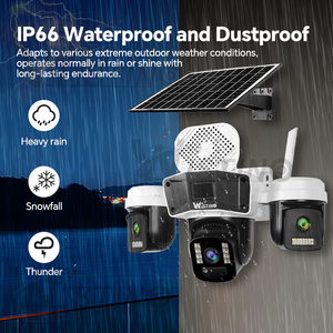 Wistino 12MP Ba Màn Hình Ba Ống Kính 4G Năng Lượng Mặt Trời Máy Ảnh Ngoài Trời <span class=keywords><strong>Wifi</strong></span> Ptz PIR Phát Hiện Tự Động Theo Dõi Okam Pro An Ninh Máy Ảnh - Product Image 6
