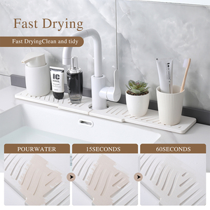 Tapete <span class=keywords><strong>de</strong></span> Piedra Seca para <span class=keywords><strong>Ducha</strong></span>, Extra Grande, Rectangular, <span class=keywords><strong>de</strong></span> Mármol Natural, Bandeja <span class=keywords><strong>de</strong></span> Secado para Baños - Product Image 4