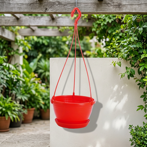 Macetas Colgantes de Plástico PE/HDPE de Alta Calidad de 8 Pulgadas para Uso en Interiores/Exteriores, Ecológicas, Exportadores al por Mayor de la India - Product Image 2