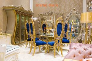 Deluxe מעולה חדש דגם איטלקי סגנון עץ גילוף מלבני רויאל ארמון אוכל שולחן - Product Image 6