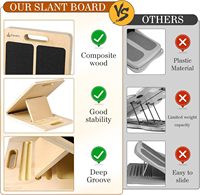 Planches inclinées pliables portables en bois réglables pour mollet tendon d'achille genou talon produit sportif promotionnel