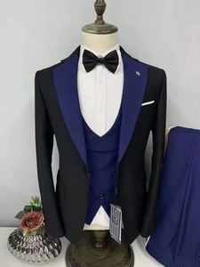 <span class=keywords><strong>2022</strong></span> moda tres piezas África formal lujo color sólido novio hombres trajes para boda - Product Image 2