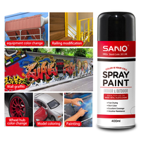 Peinture aérosol métallique SANVO 400ml, fabricant chinois, peinture en spray portable or et argent pour métal et bois