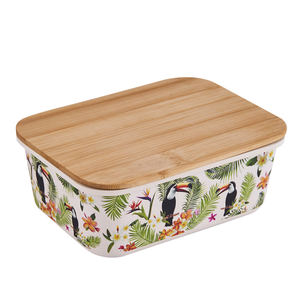 Boîte à lunch <span class=keywords><strong>écologique</strong></span> en plastique RPET de haute qualité, à base d'amidon de maïs - Product Image 1