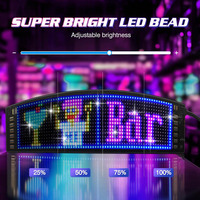 LOY Télécommande Programmable RVB Couleur Fenêtres Led Film Flexible Écran Led Affichage Écran pour Boutique Verre