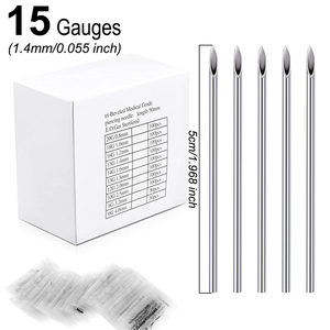 HadiyahBeauty Atacado 14G <span class=keywords><strong>16g</strong></span> 18g Descartável Body Piercing Agulhas Tatuagem Punção Agulha para Body Art Piercing - Product Image 3